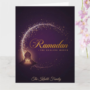 Tarjeta Feliz Ramadan Mubarak Ramadan Kareem Blanco Musulm