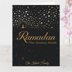 Tarjeta Feliz Ramadan Mubarak Ramadan Kareem Blanco Musulm