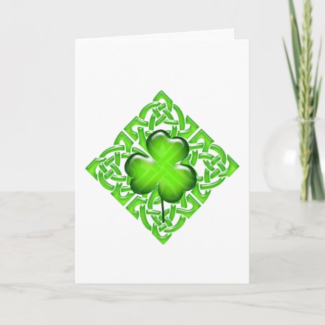 Tarjeta Feliz regalo de amante del Día de San Patricio (Anverso)