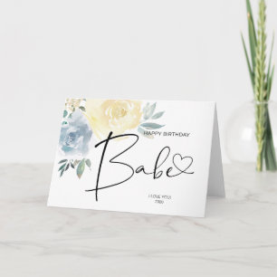 Tarjeta Feliz regalo de cumpleaños para novia