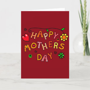 Tarjeta Feliz regalo del Día de la Madre
