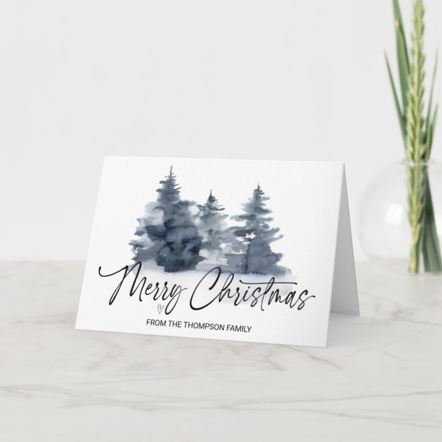 Tarjeta Feliz Regalos navideños para la familia de los ami (Anverso)
