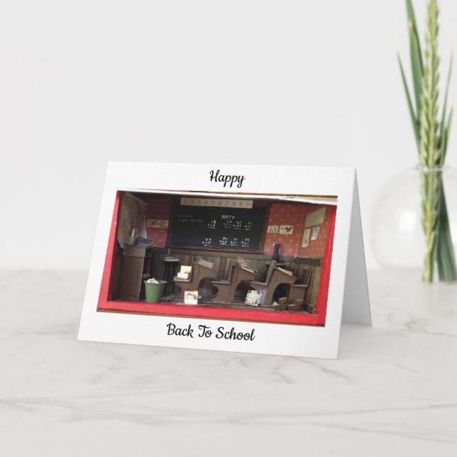 Tarjeta Feliz Regreso A La Escuela (Anverso)