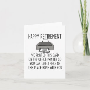 Tarjeta Feliz retiro