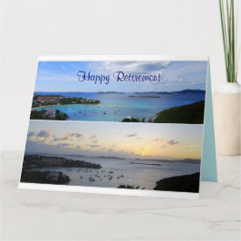 Tarjeta Feliz retiro, Cruz Bay Collage, St. John