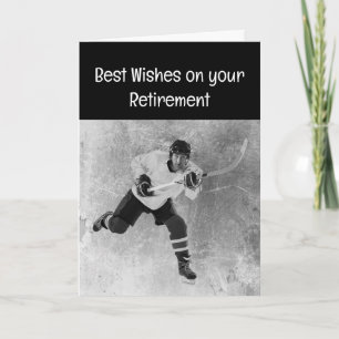 Tarjeta Feliz retiro Hockey sobre hielo