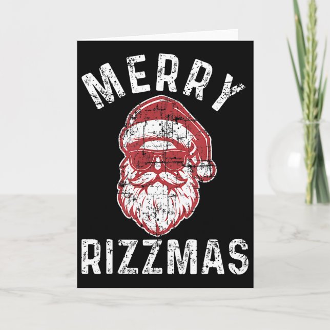 Tarjeta Feliz Rizzmas Divertido Santa Rizz La Temporada Ri (Anverso)