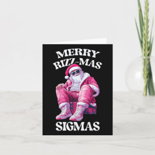 Tarjeta Feliz Rizzmas Sigmas Santa Rizzler Juventud Niños