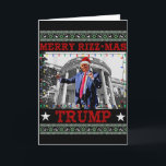 Tarjeta Feliz Rizzmas Trump Divertido Humorístico Baile de<br><div class="desc">Feliz Rizzmas Trump Divertido Humorístico Baile de Trump Navidad</div>