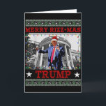 Tarjeta Feliz Rizzmas Trump Divertido Humorístico Baile de<br><div class="desc">Feliz Rizzmas Trump Divertido Humorístico Baile de Trump Navidad</div>