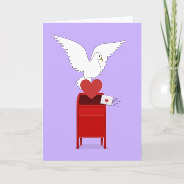 Tarjeta Feliz saludo del Día de San Valentín (Anverso)