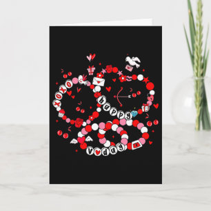 Tarjeta Feliz San Valentín Xoxo Pulseras de Amistad Gi