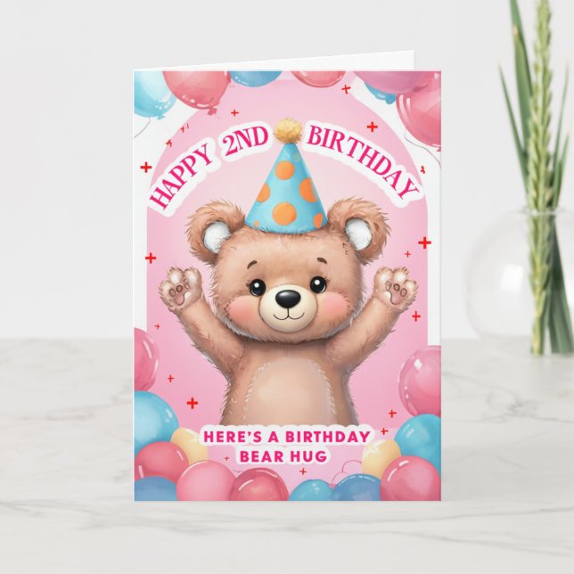 Tarjeta Feliz segundo cumpleaños (Anverso)