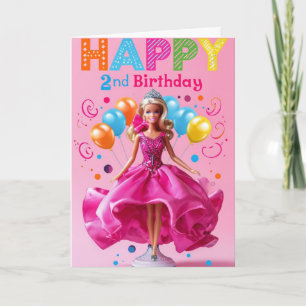 Tarjeta Feliz segundo cumpleaños