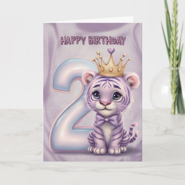 Tarjeta Feliz segundo cumpleaños (Anverso)