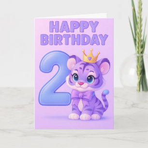 Tarjeta Feliz segundo cumpleaños