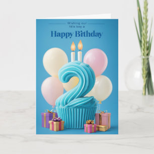 Tarjeta Feliz segundo cumpleaños