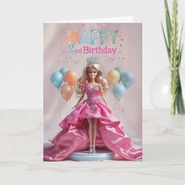 Tarjeta Feliz segundo cumpleaños (Anverso)