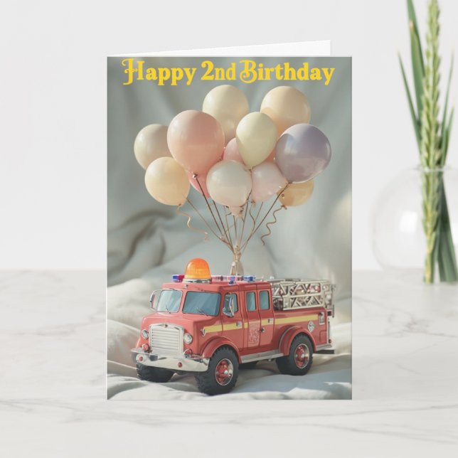 Tarjeta Feliz segundo cumpleaños (Anverso)