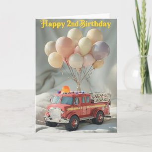 Tarjeta Feliz segundo cumpleaños