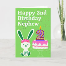 Feliz segundo cumpleaños, sobrino