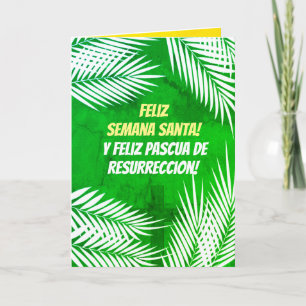 Tarjeta Feliz Semana Santa e Feliz Páscoa / Portugués