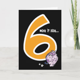 Tarjeta Feliz sexto cumpleaños