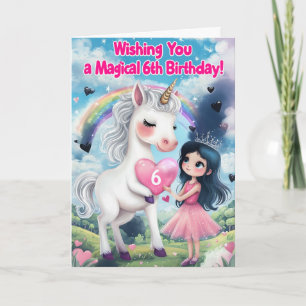 Tarjeta Feliz sexto cumpleaños