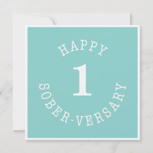 Tarjeta Feliz Sober-versario
