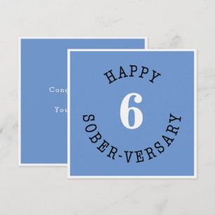 Tarjeta Feliz Sober-versario