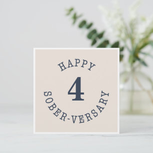 Tarjeta Feliz Sober-versario