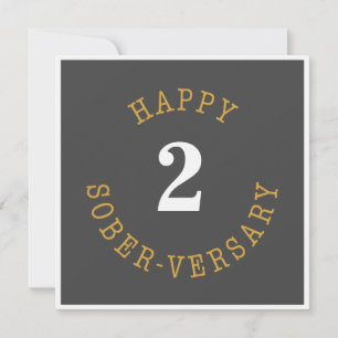 Tarjeta Feliz Sober-versario