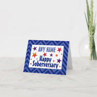 Feliz Soberversario Cumpleaños sobrio personalizad