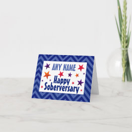 Tarjeta Feliz Soberversario Cumpleaños sobrio personalizad