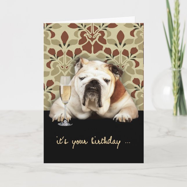 Tarjeta feliz sobre el cumpleaños de la colina, humor, (Anverso)