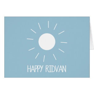 Tarjeta feliz soleada adaptable de Ridvan Baha'i