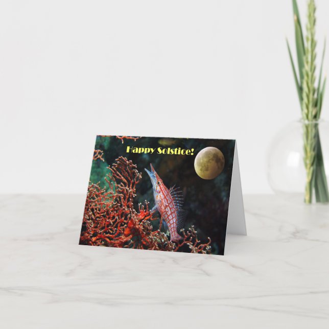Tarjeta Feliz solsticio (Anverso)