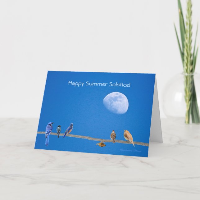 Tarjeta Feliz solsticio de verano: (Anverso)