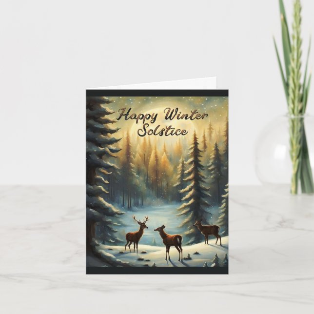 Tarjeta Feliz Solsticio y Saludos a los Infieles  (Anverso)