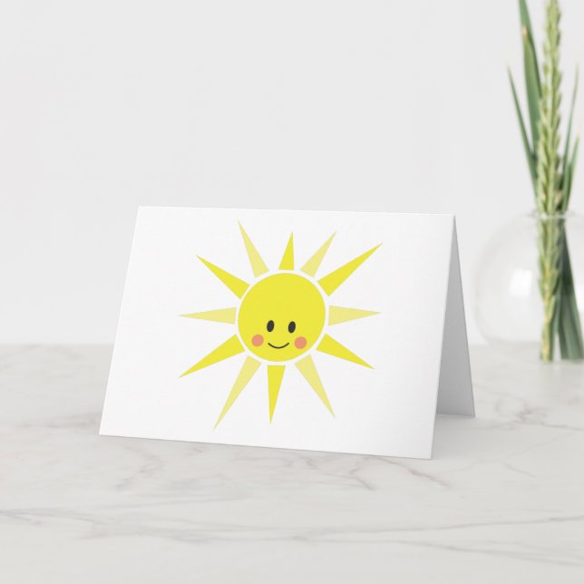 Tarjeta Feliz Sunshine (Anverso)
