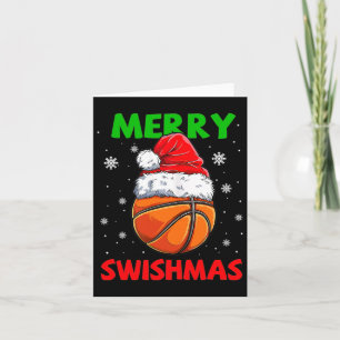 Tarjeta Feliz Swishmas Santa Bysketbyll Pijama de Navidad