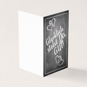 Tarjeta ¡Feliz te queda bien! - al estilo pizarra
