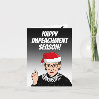 Tarjeta Feliz temporada de acusación de RBG