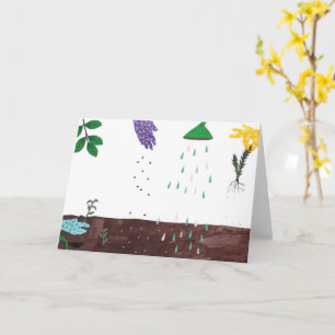 Tarjeta Feliz Temporada de Jardinería   Ilustración de Jar