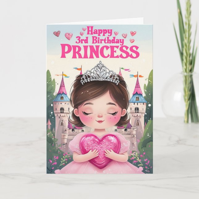 Tarjeta Feliz tercer cumpleaños (Anverso)