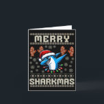 Tarjeta Feliz Tiburón Navidad Feo Navidad Niños de Navidad<br><div class="desc">Feliz Tiburón Navidad Feo Navidad Niños Navidades de tiburones</div>