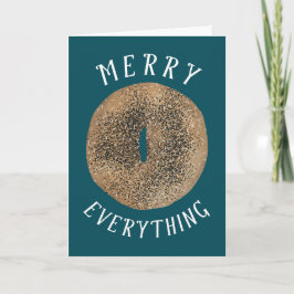 Tarjeta Feliz todo Bagel y feliz nuevo Schmear