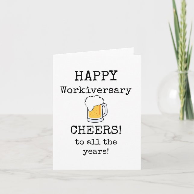 Tarjeta Feliz trabajador, Chepers, Beer Lover Card (Anverso)