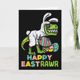 Tarjeta Feliz Trex Pascua de Resurrección Conejo de Pascua