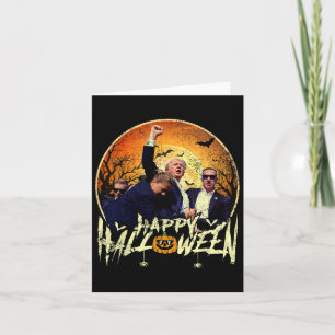Tarjeta Feliz triunfo de Trump en Halloween 2024